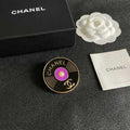 Chanel Art Deco Purple Gem Brooch