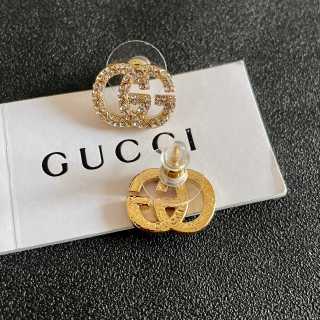 Gucci GG Pavé Crystal Mini Stud Earrings