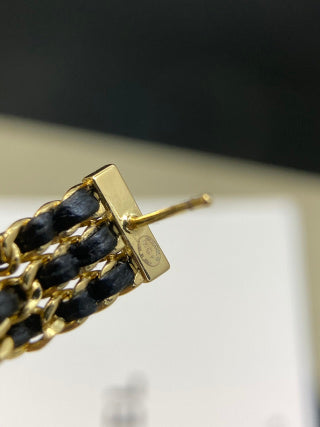 CHANEL Mirella Woven Cascade Drop Earrings