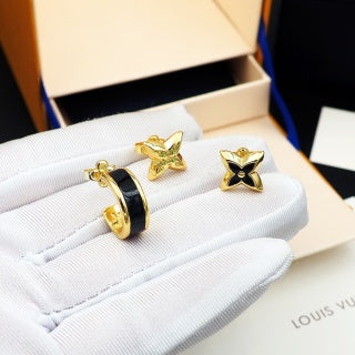 Louis Vuitton Blossom Enamel Flower Stud Earrings