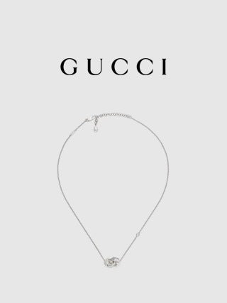Gucci Minimal Interlocking G Pendant Fine Chain Necklace