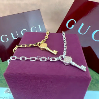 Gucci Key Charm Link Chain Bracelet
