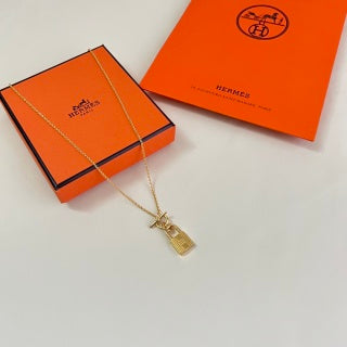 Hermès Kelly Mini Padlock Pendant Necklace