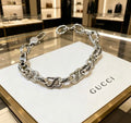 Gucci Interlocking G Geometric Link Chain Bracelet