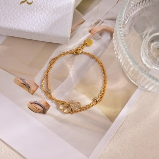 Dior Lumière Heart Pavé Bracelet