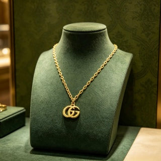 Gucci Interlocking G Mini Pendant Chain Necklace