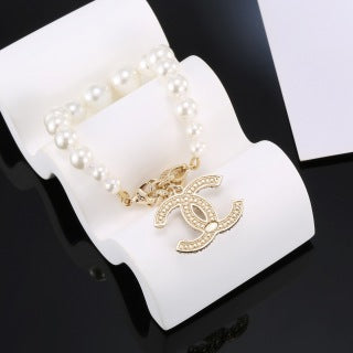 CHANEL Pearl Grace Crystal Bracelet