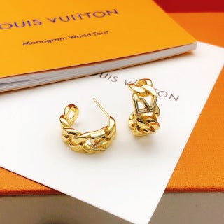 Louis Vuitton Twist Link Stud Earrings