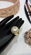 Chanel Pearl Signature Statement Ring
