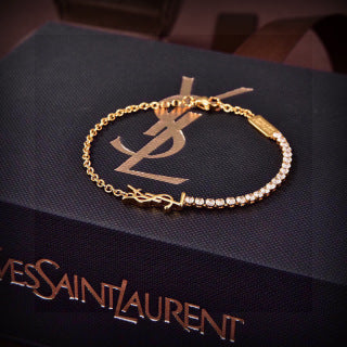 YSL Radiant Pavé Chain Bracelet