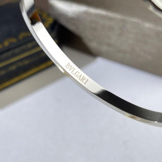 Bvlgari Serpent Scale Black Accent Cuff Bracelet – Elegant Luxury Jewelry