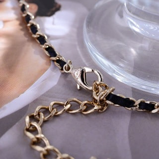 Chanel Black & White CC Pendant Necklace – Elegant Luxury Fashion Jewelry