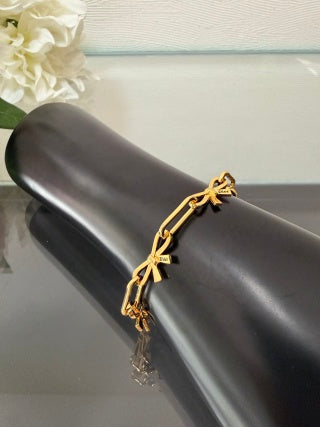 Dior Elowen Ribbon Link Chain Bracelet