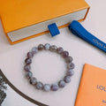 Louis Vuitton Amethyst Bead Monogram Bracelet