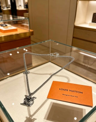 Louis Vuitton Monogram Heritage Emblem Necklace
