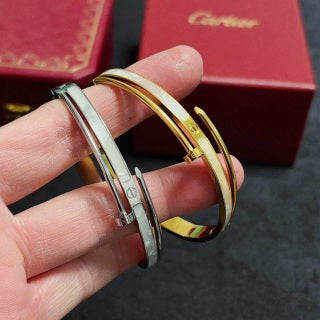 Cartier Juste un Clou bracelet with white mother-of-pearl
