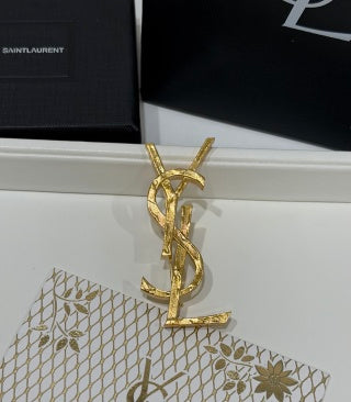 YSL Cassandre Iconic Monogram Brooch